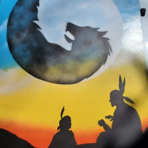 Two Wolves (Black & White ver.)